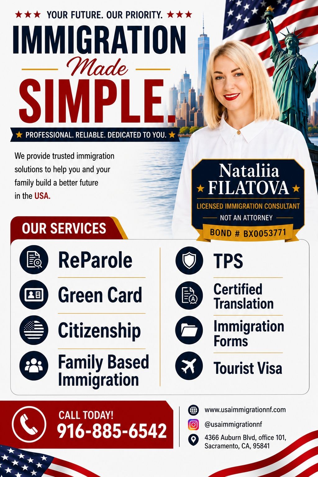 Nataliia Filatova - Registered Immigration Consultant - Personal Assistant Nataliia Filatova - Registered Immigration Consultant - Personal Assistant - www.sharvarok.com
