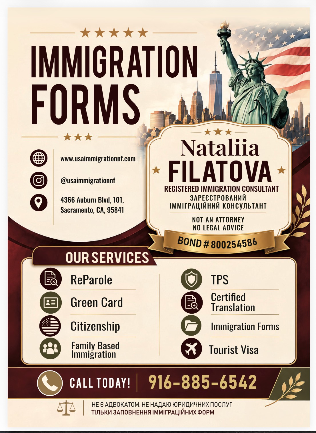 Nataliia Filatova - Registered Immigration Consultant - Personal Assistant Nataliia Filatova - Registered Immigration Consultant - Personal Assistant - www.sharvarok.com