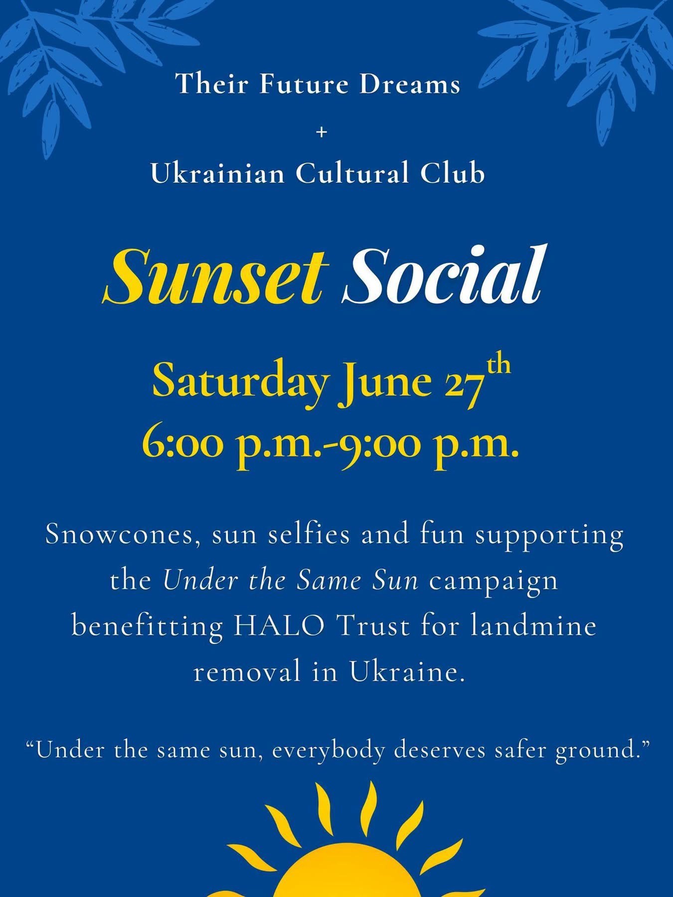 Under the Same Sun Social Under the Same Sun Social - Events - www.sharvarok.com