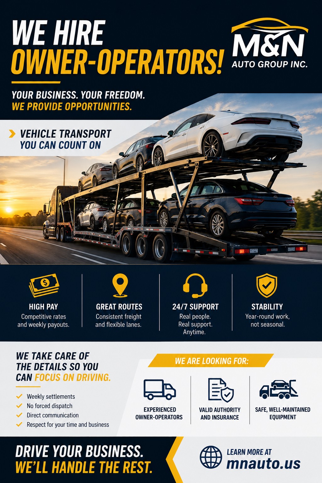 Owner-Operators Wanted at M&N Auto Group Owner-Operators Wanted at M&N Auto Group - Job Opportunity - www.sharvarok.com