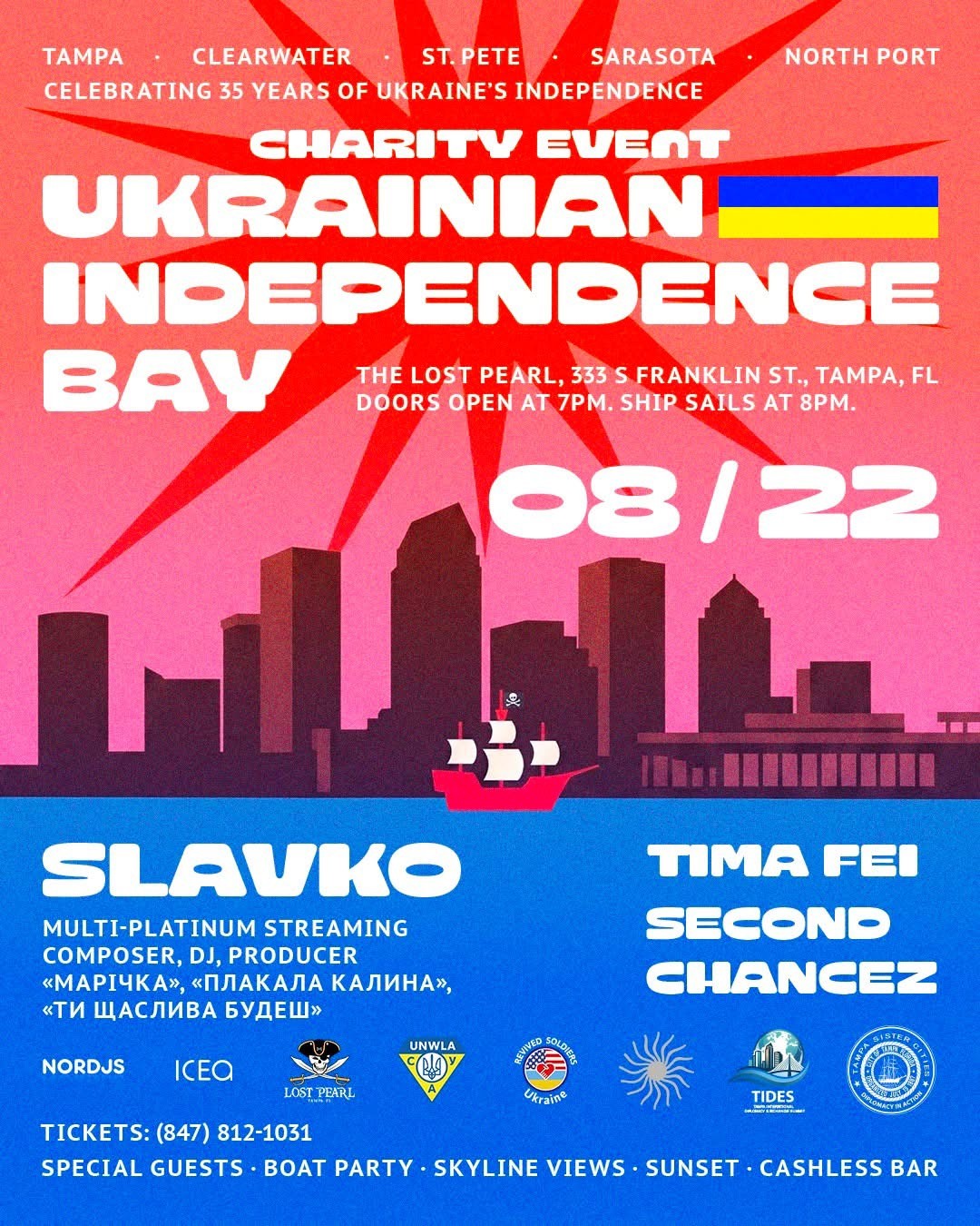 Ukrainian Independence Bay Charity Boat Party Ukrainian Independence Bay Charity Boat Party - Events - www.sharvarok.com