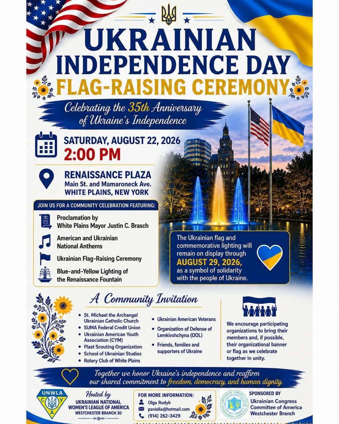 Ukrainian Independence Day Flag-Raising Ceremony Ukrainian Independence Day Flag-Raising Ceremony - Events - www.sharvarok.com