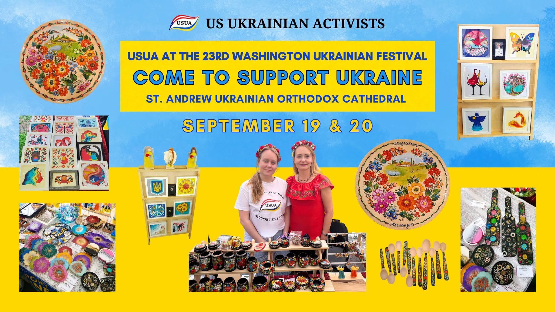 USUA Fundraising Tent at Washington Ukrainian Festival - Events - www.sharvarok.com