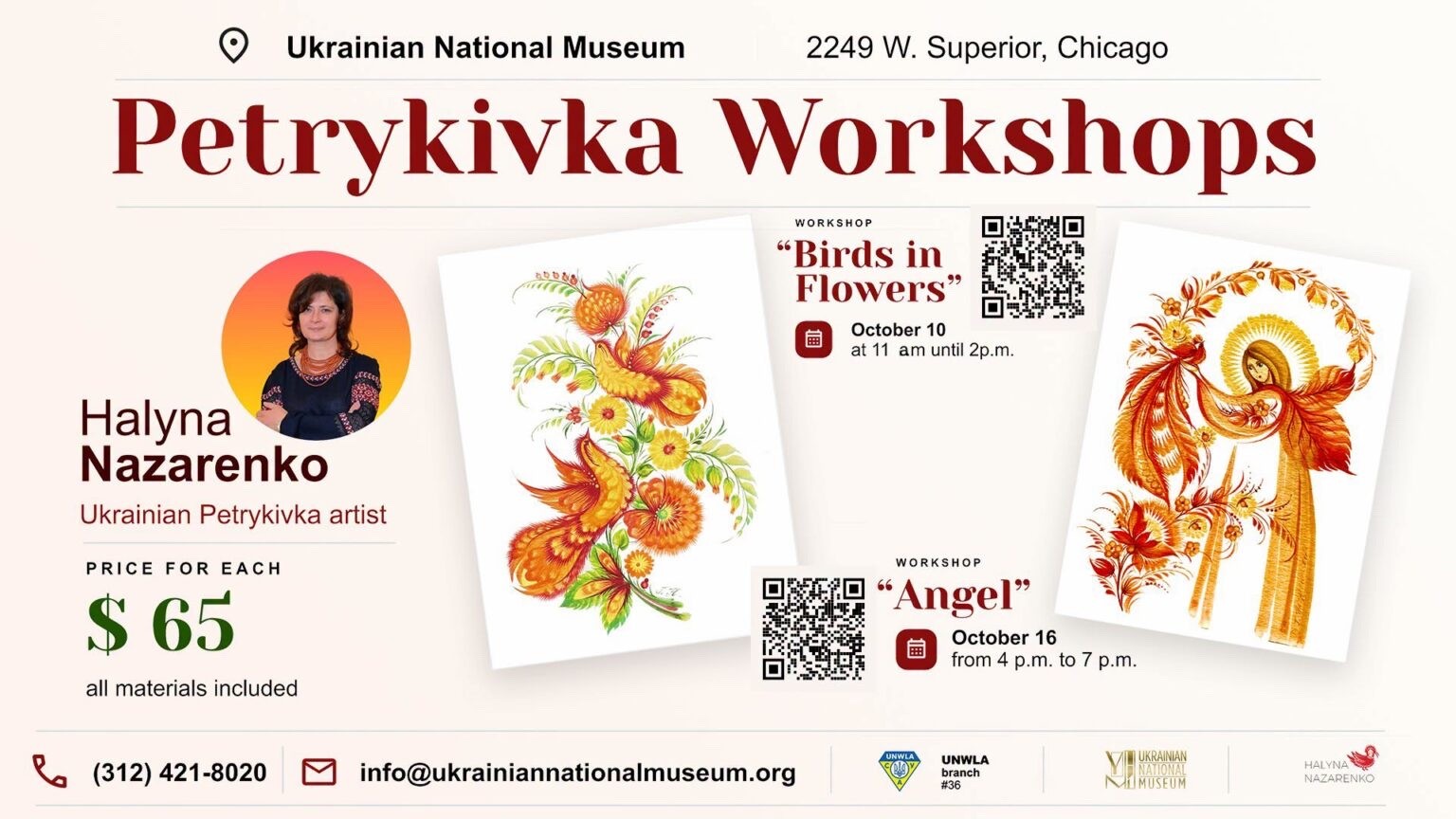 Birds in Flowers: Petrykivka Painting Workshop - Events - www.sharvarok.com